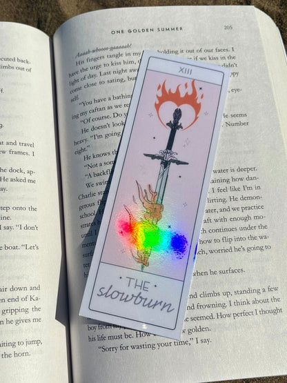 The Slowburn Tarot Card Sparkle Bookmark - Awfullynerdy.co