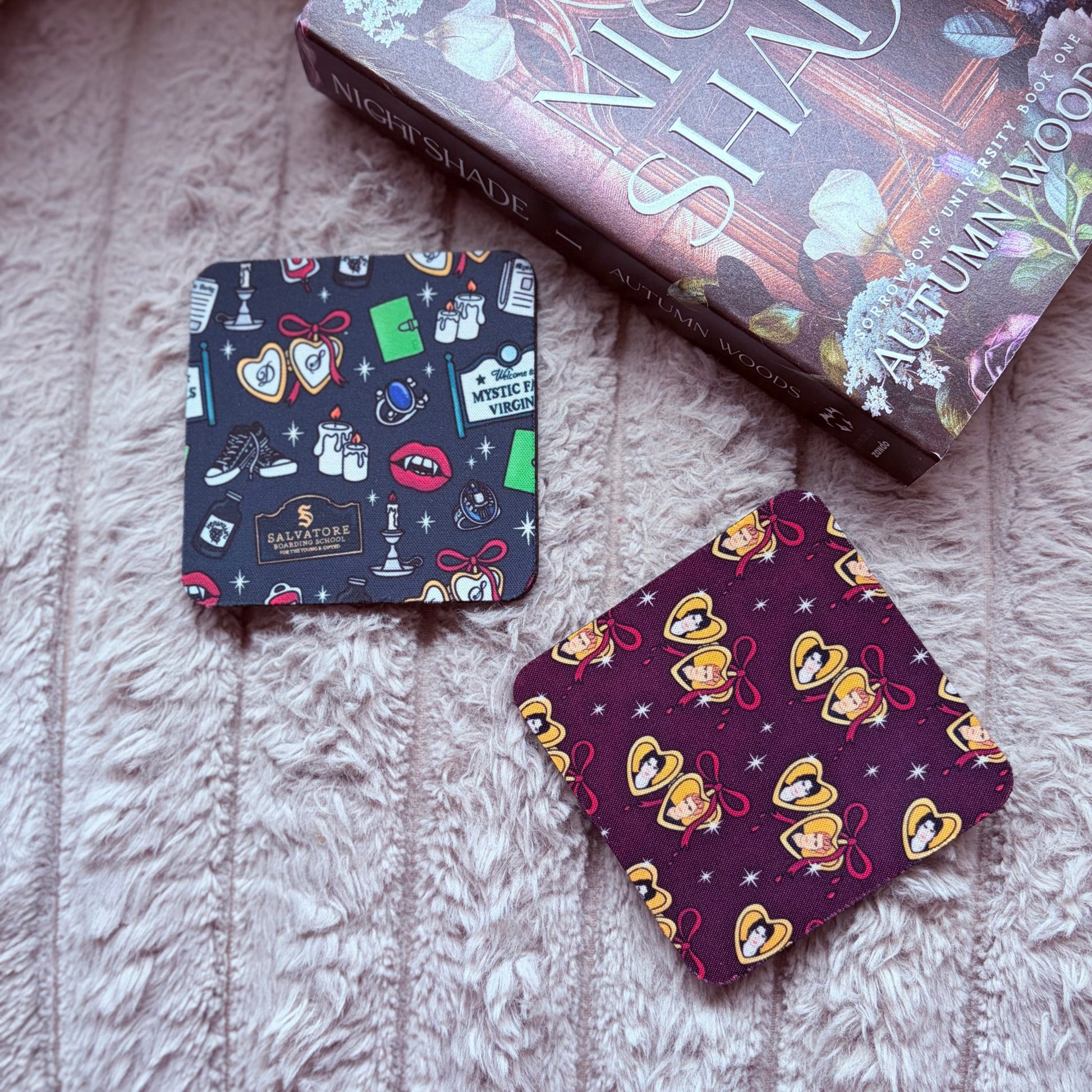 The Vampire Diaries Coaster Set - 2 Coasters - Awfullynerdy.co