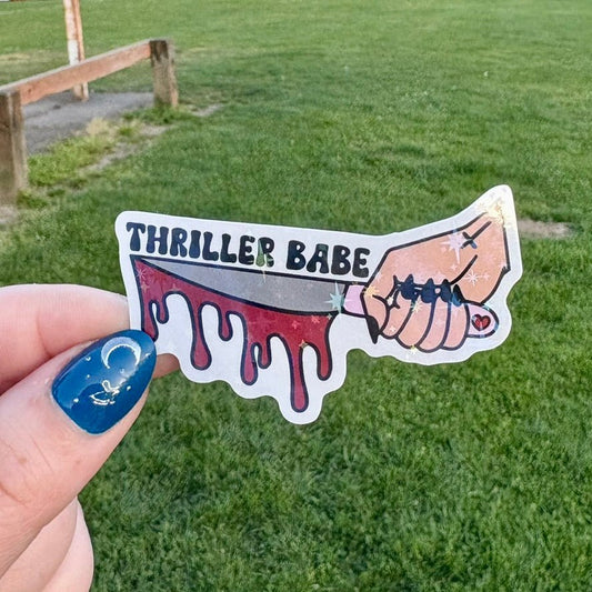 Thriller Babe Sticker - Awfullynerdy.co