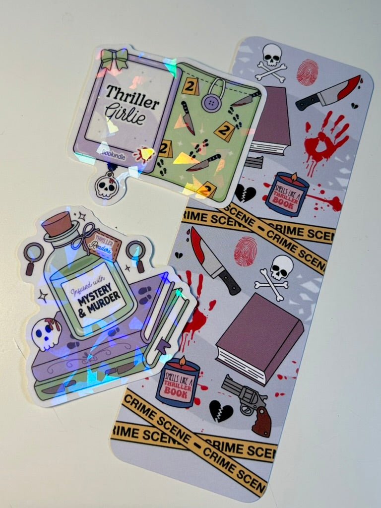 Thriller Girlie Stickers and Bookmark Bundle - Awfullynerdy.co