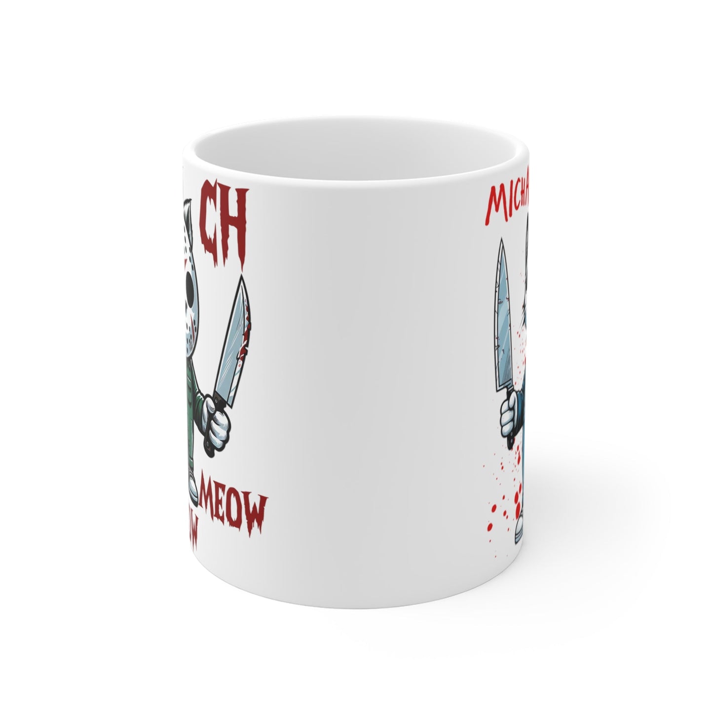 Thriller Movie Cats Spooky Mug 11oz - Awfullynerdy.co