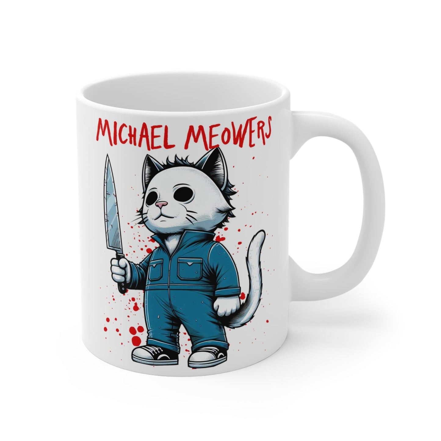 Thriller Movie Cats Spooky Mug 11oz - Awfullynerdy.co