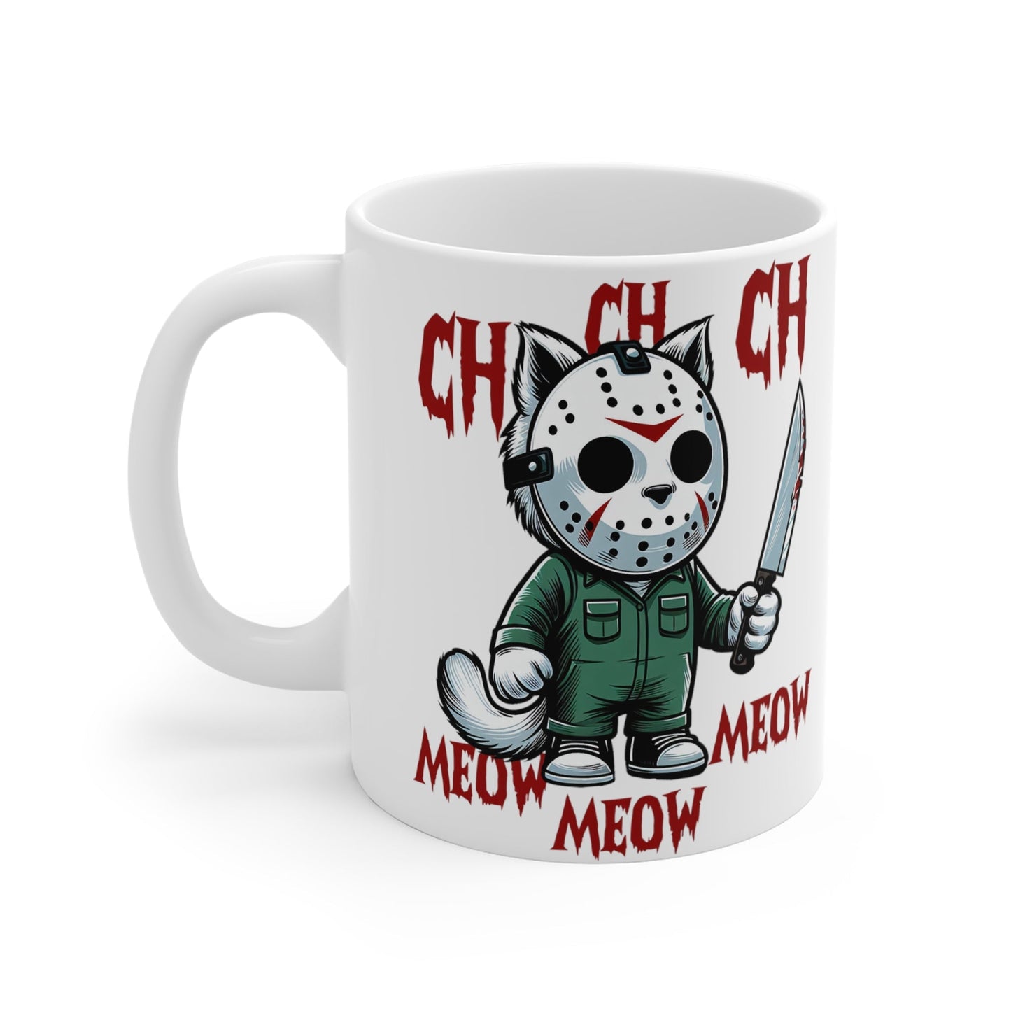 Thriller Movie Cats Spooky Mug 11oz - Awfullynerdy.co