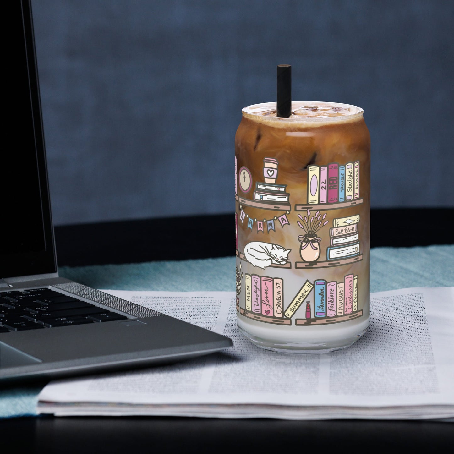 TS Book Shelf Can - shaped glass - Awfullynerdy.co