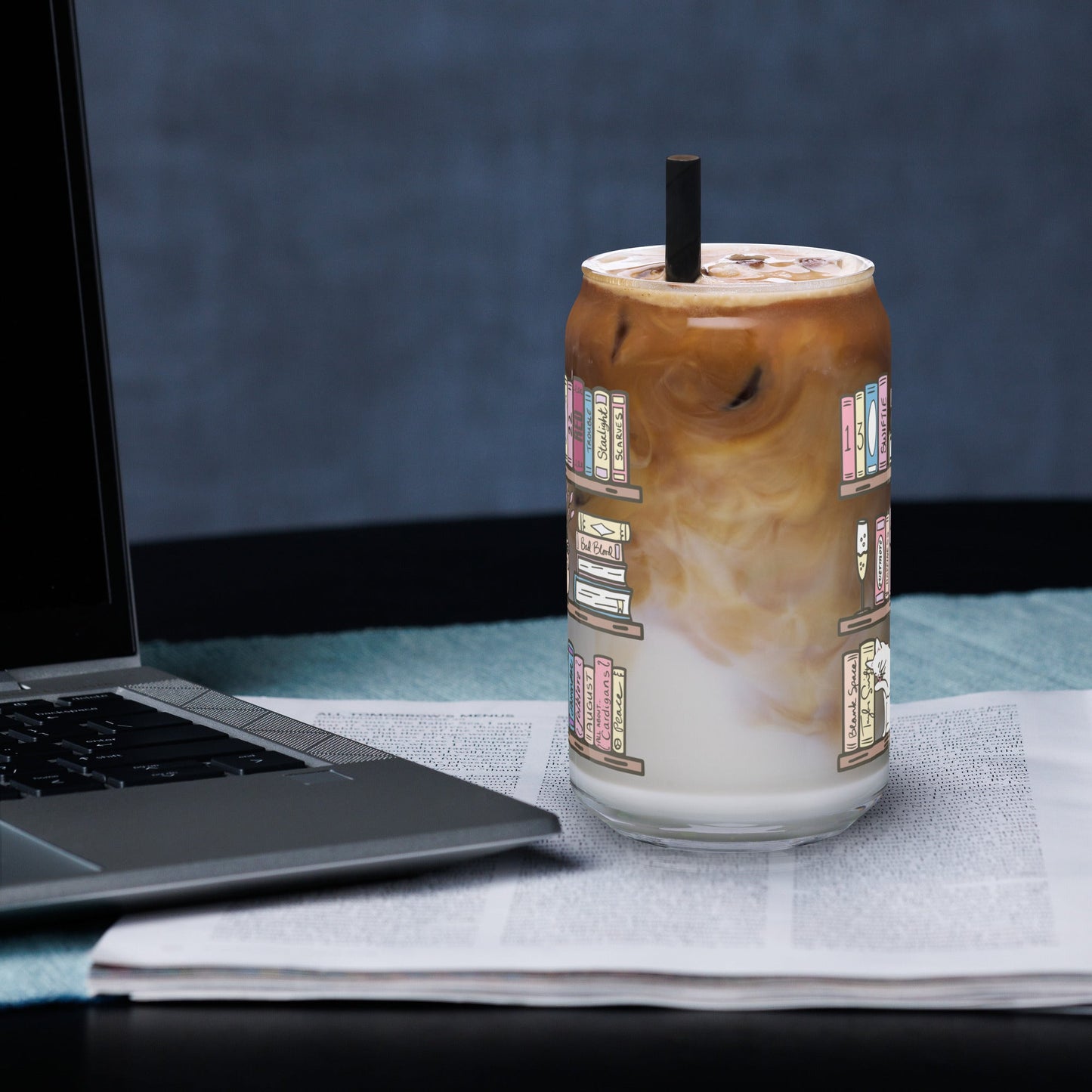 TS Book Shelf Can - shaped glass - Awfullynerdy.co