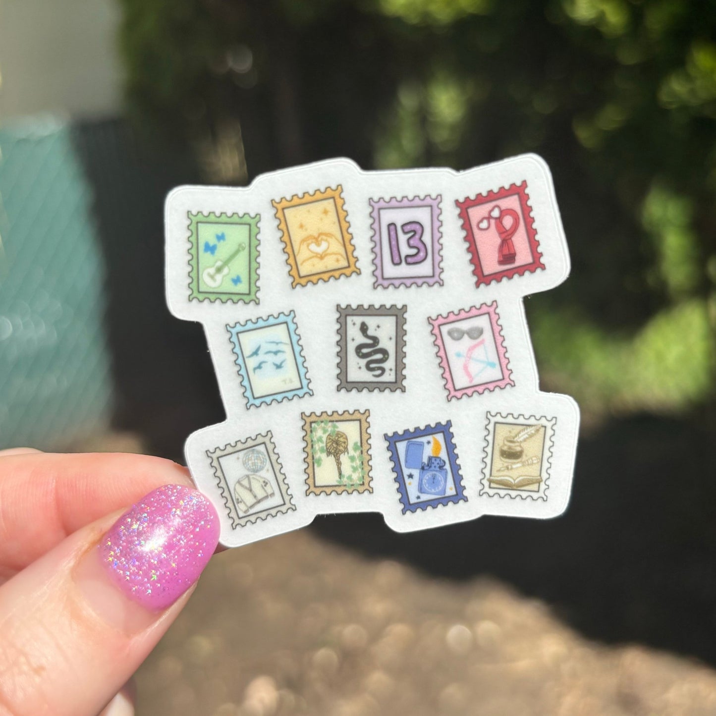 TS Stamps Clear Matte Sticker - Awfullynerdy.co