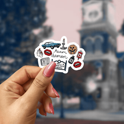 TVD Team Sticker - Choose You Favorite - or Both (We Won't Judge) Sticker - Awfullynerdy.co