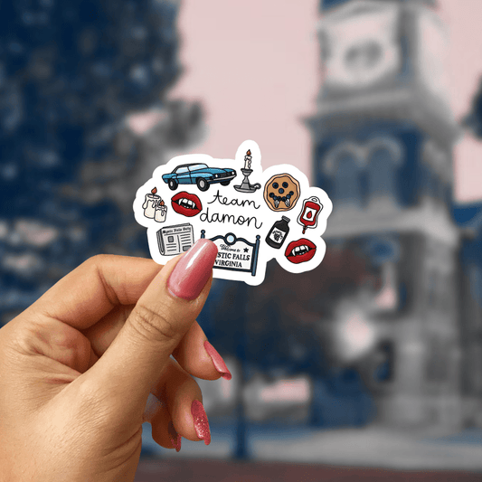 TVD Team Sticker - Choose You Favorite - or Both (We Won't Judge) Sticker - Awfullynerdy.co