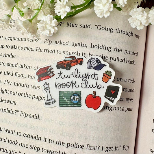Twilight Book Club Symbols 2 inch Matte Sticker - Awfullynerdy.co