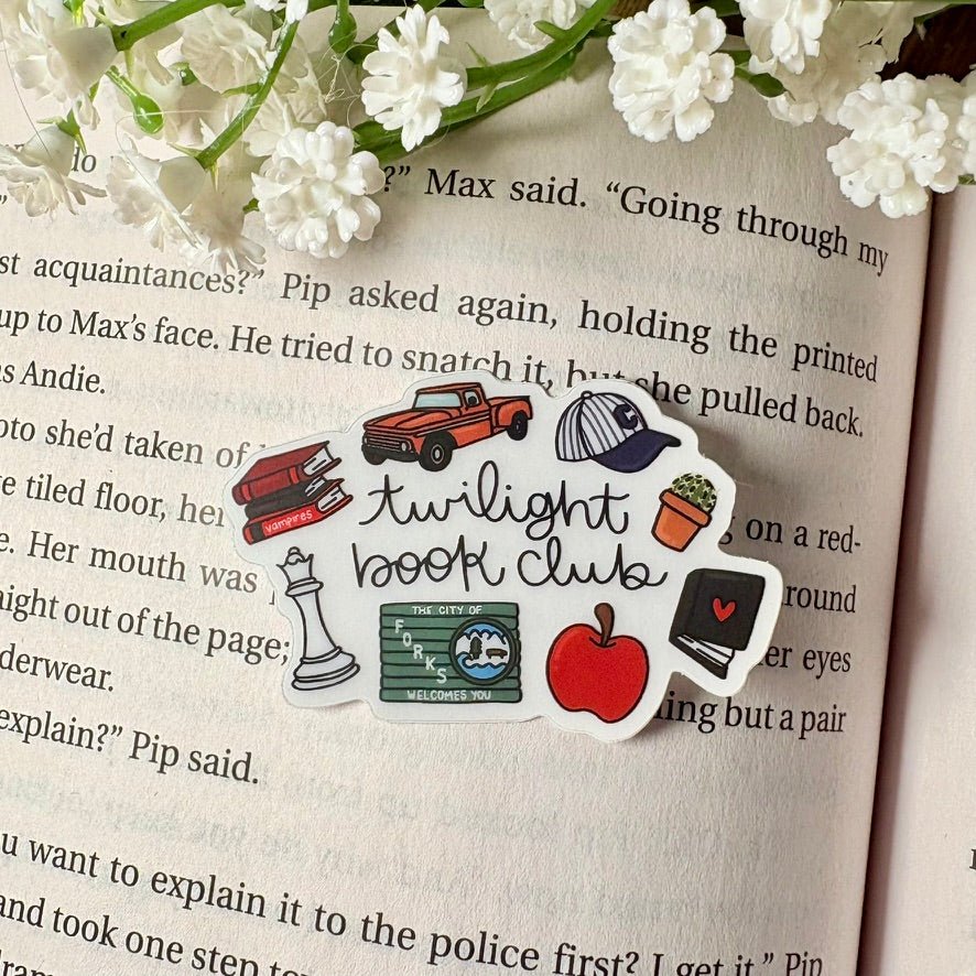 Twilight Book Club Symbols 2 inch Matte Sticker - Awfullynerdy.co