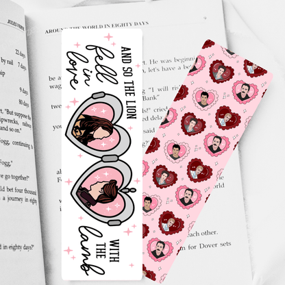 Twilight Inspired And So The Lion Fell in Love with the Lamb Dual - Sided Cardstock Bookmark - Awfullynerdy.co
