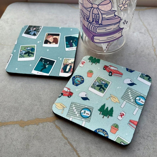 Twilight Inspired Symbols Coasters - Set of 2 - Awfullynerdy.co