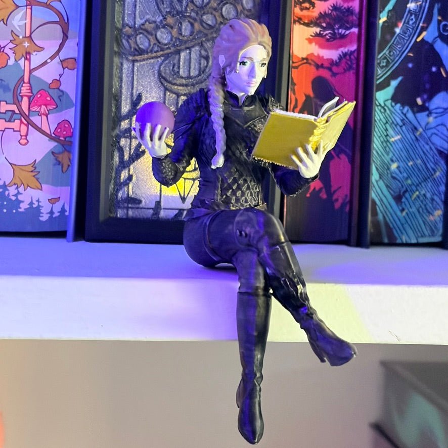 Violet inspired Bookshelf Decor - Awfullynerdy.co