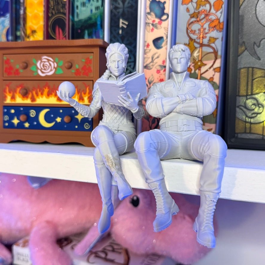 Violet inspired Bookshelf Decor - Awfullynerdy.co