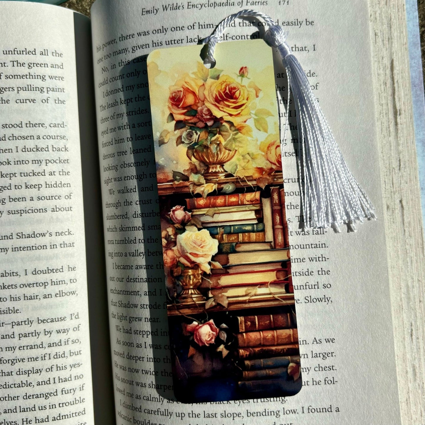 Watercolor Books Metal Bookmark - Awfullynerdy.co