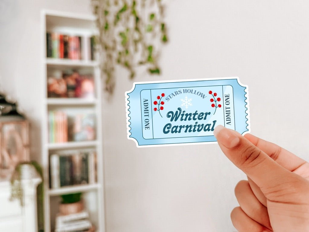 Winter Carnival Ticket Sticker - Awfullynerdy.co