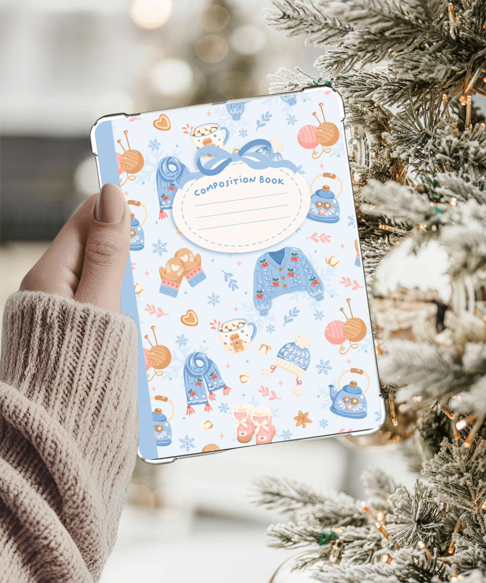 Winter Composition Book Kindle Paperwhite Insert - Awfullynerdy.co