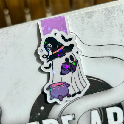 Witchy Ghost Magnetic Bookmark - Awfullynerdy.co