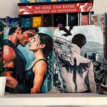Xaden and Violet Inspired First Kiss Metal Print – 6x8" Sublimated Photo Art - Awfullynerdy.co