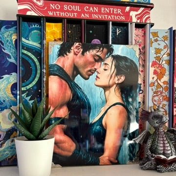 Xaden and Violet Inspired First Kiss Metal Print – 6x8" Sublimated Photo Art - Awfullynerdy.co