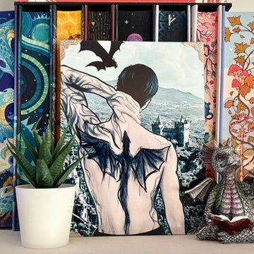 Xaden Overlooking Aretia Inspired Metal Print – 6x8" Sublimated Photo Art - Awfullynerdy.co