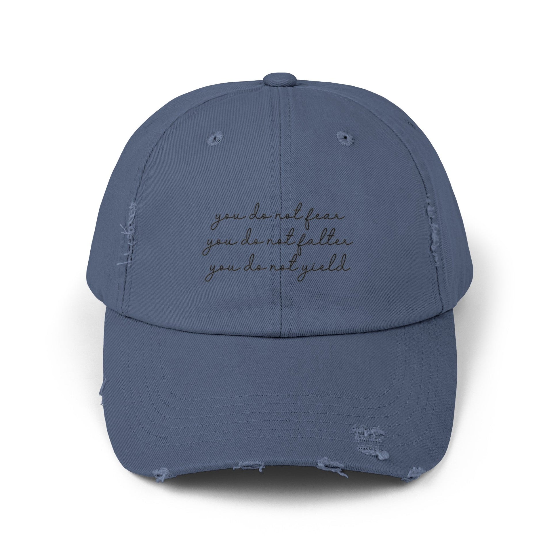 You Do Not Yield TOG Distressed Cap - Awfullynerdy.co