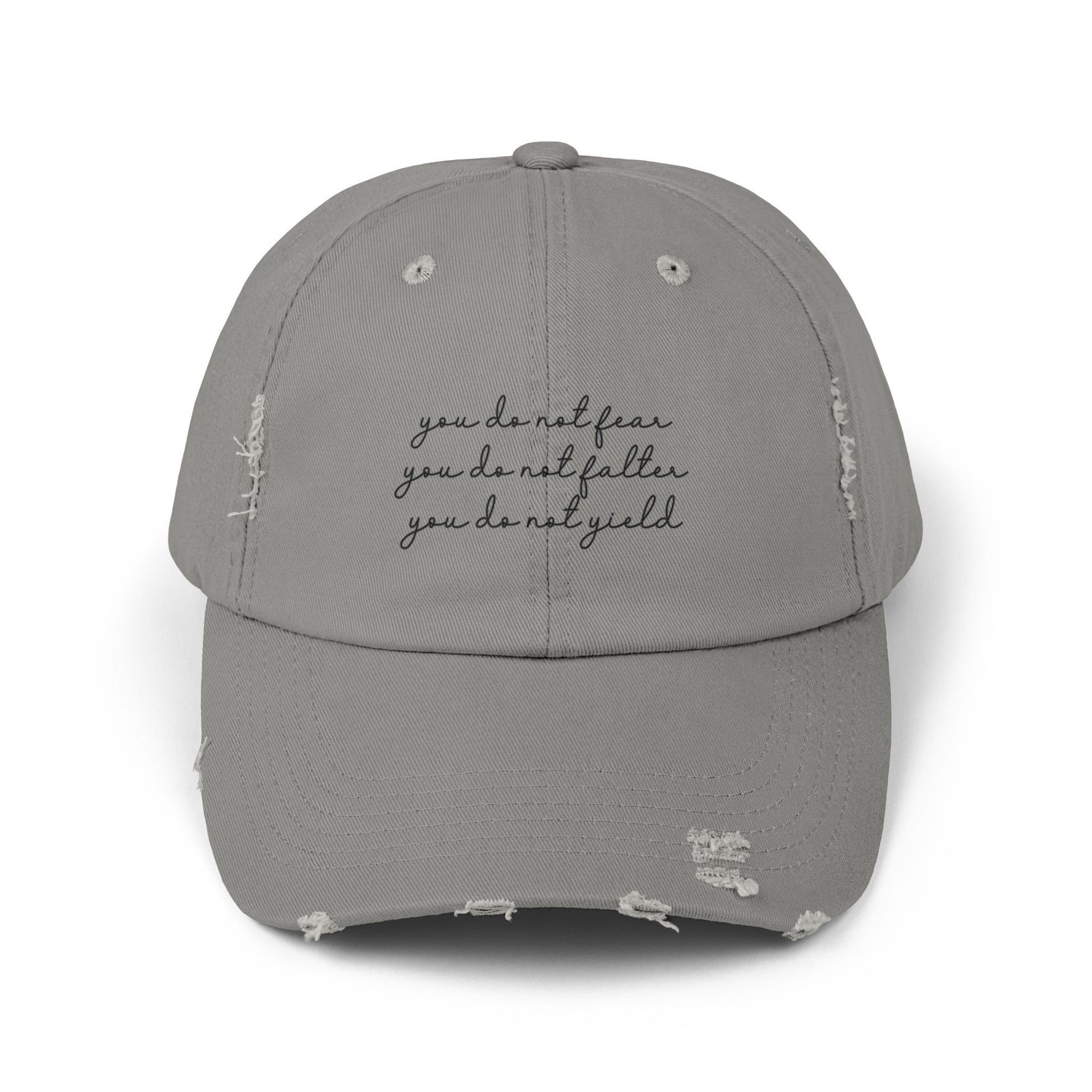 You Do Not Yield TOG Distressed Cap - Awfullynerdy.co