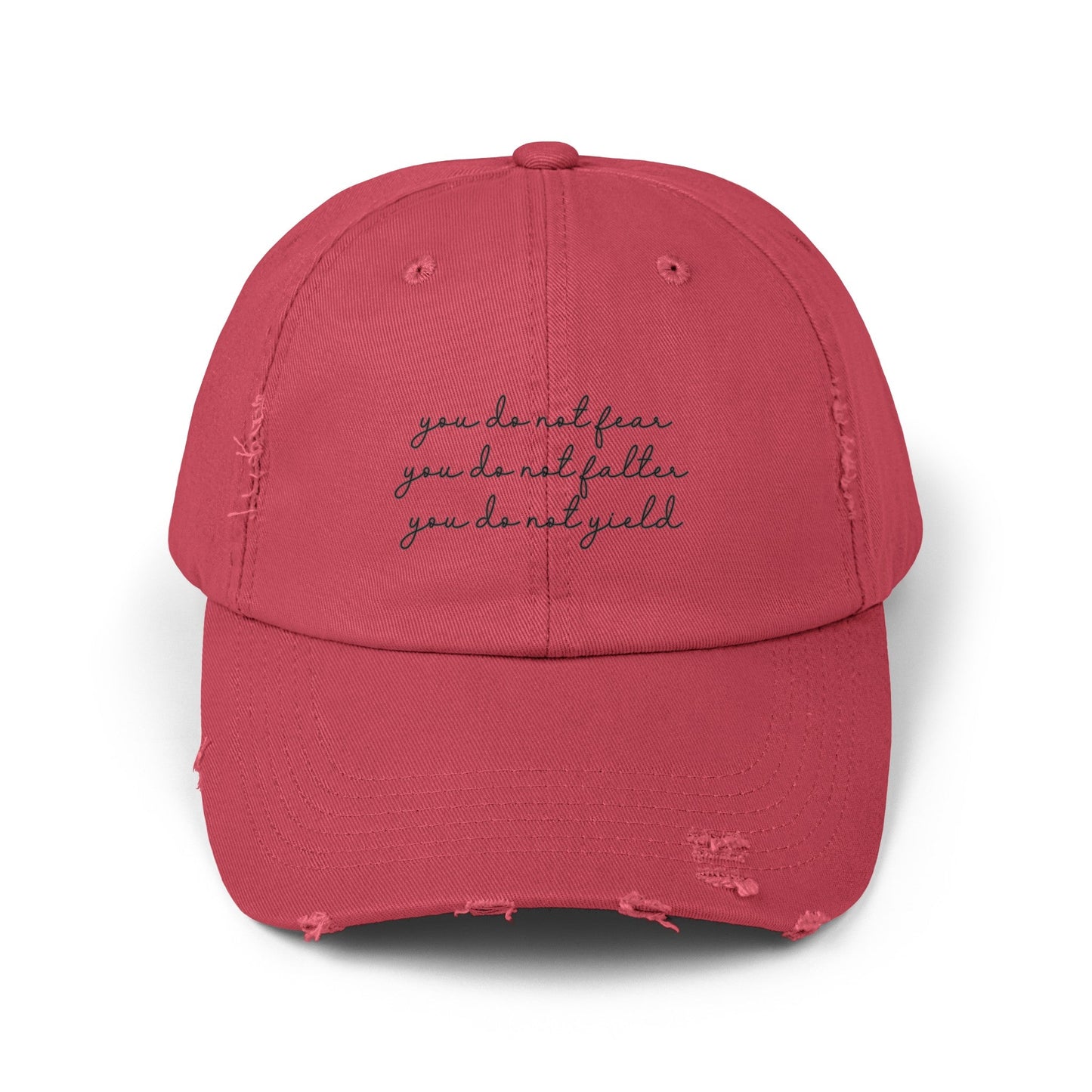 You Do Not Yield TOG Distressed Cap - Awfullynerdy.co