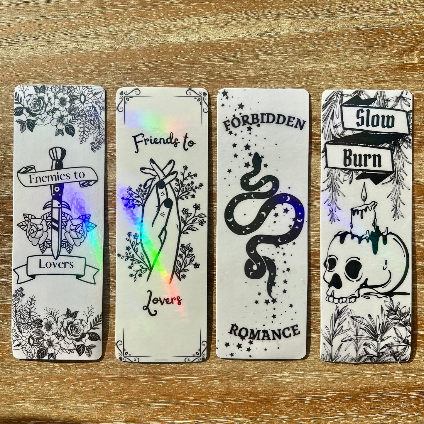 Book Tropes Black and White Bookmarks Bundle - Awfullynerdy.co