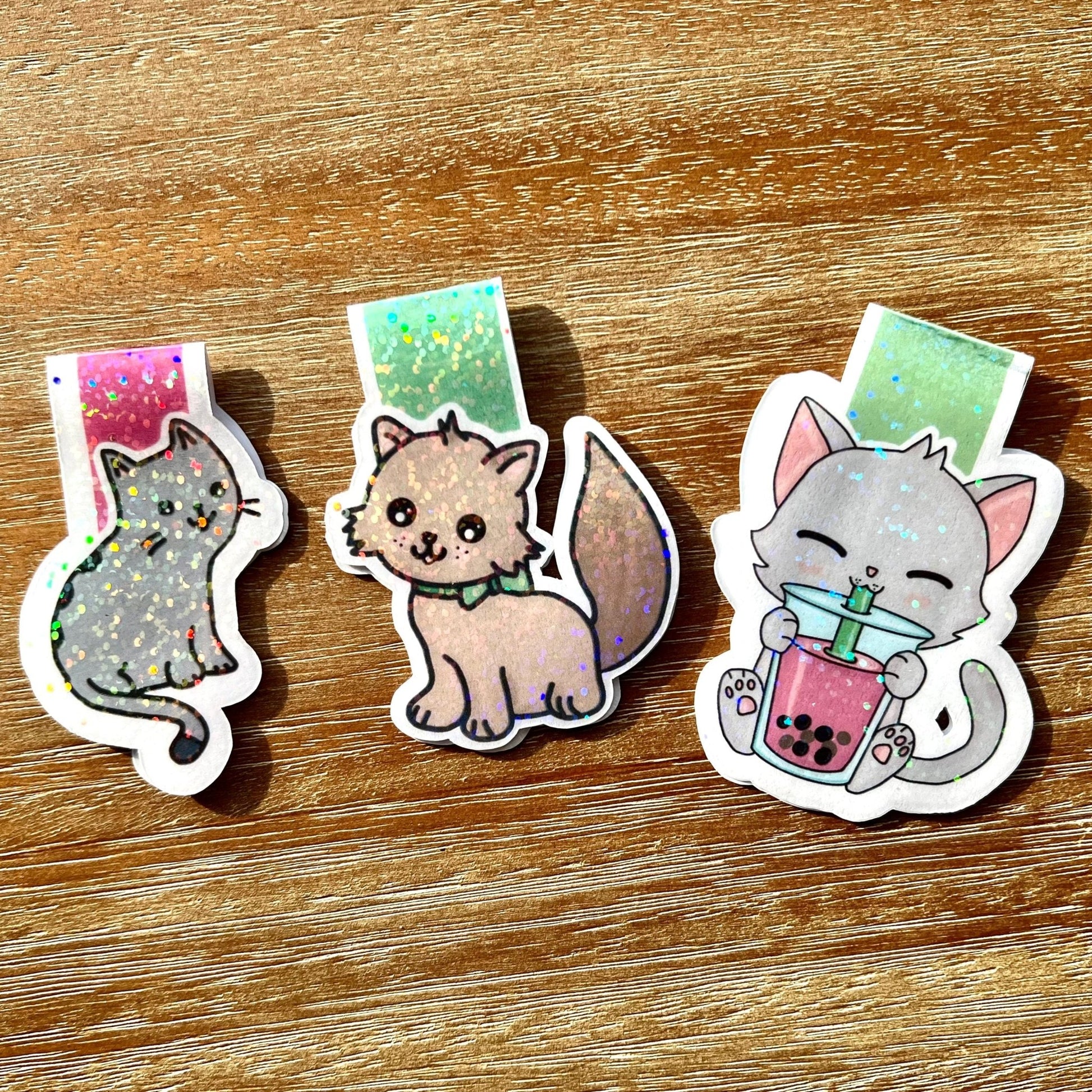 Cat Magnetic Bookmarks - Awfullynerdy.co