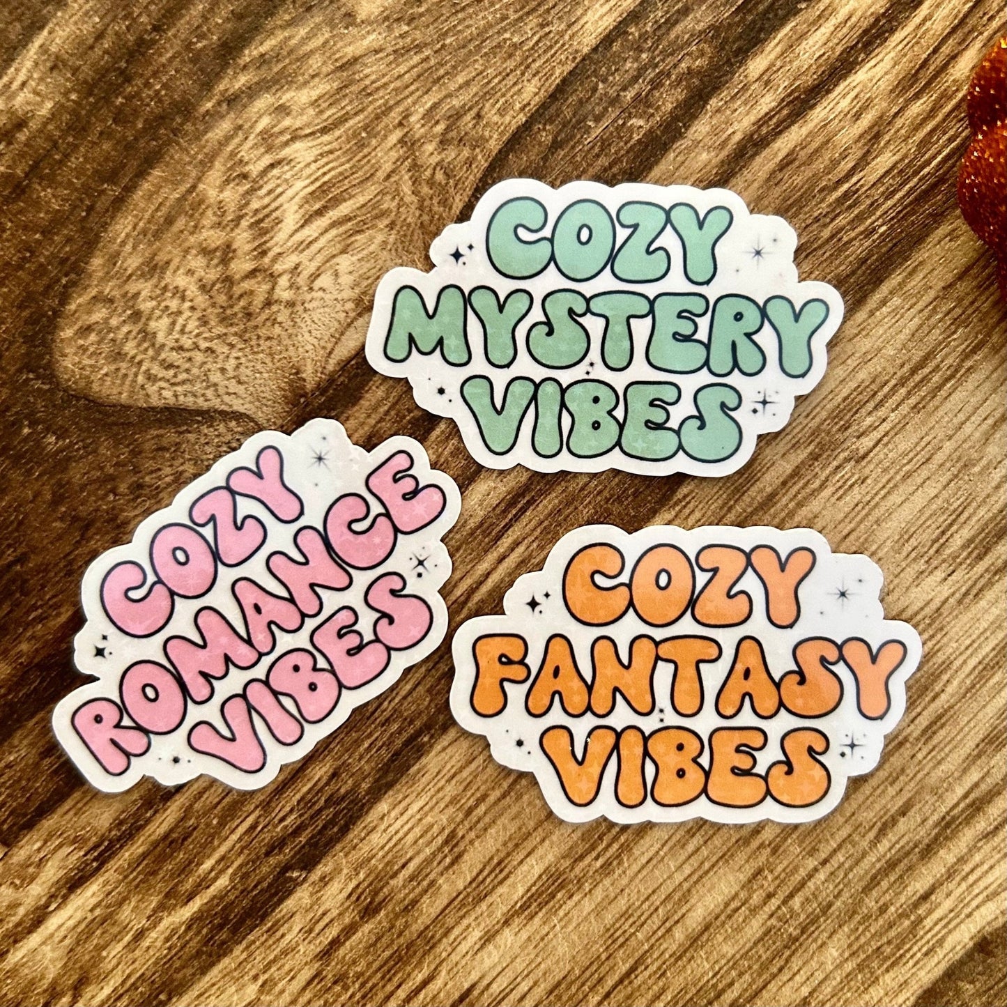 Cozy Reading Vibes Stickers - Awfullynerdy.co