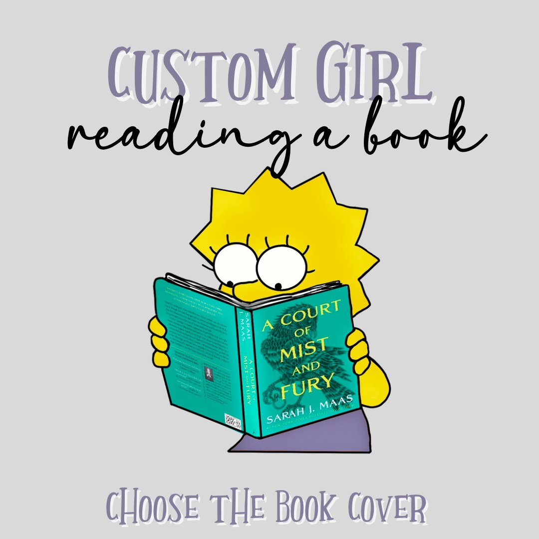 Custom Girl Reading a Book - Awfullynerdy.co