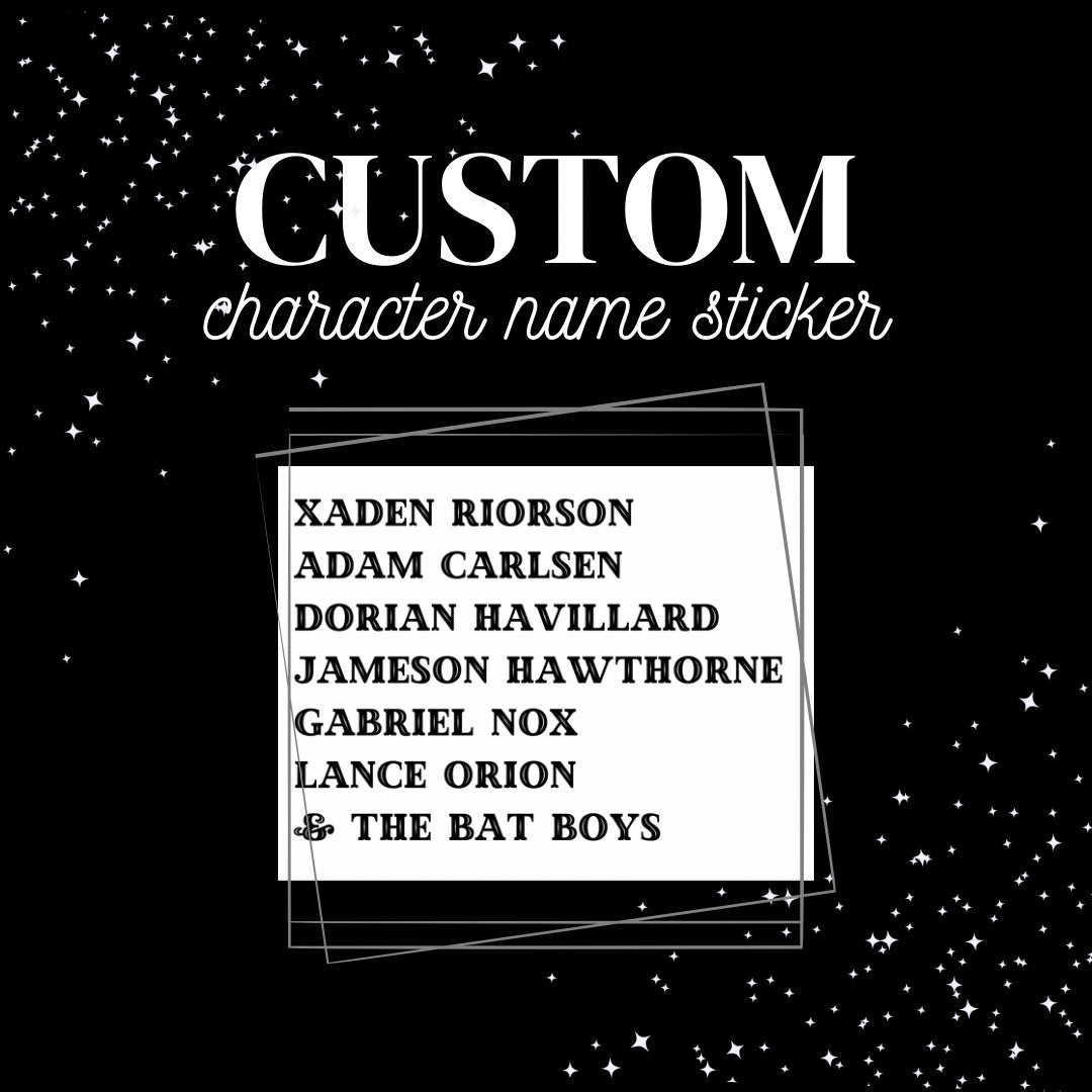 Custom Names Sticker - Awfullynerdy.co β Awfullynerdy.co