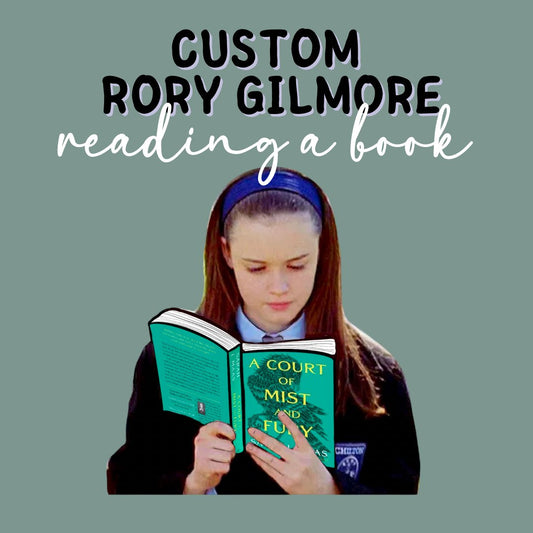 Custom Rory Reading a Book Sticker - Awfullynerdy.co