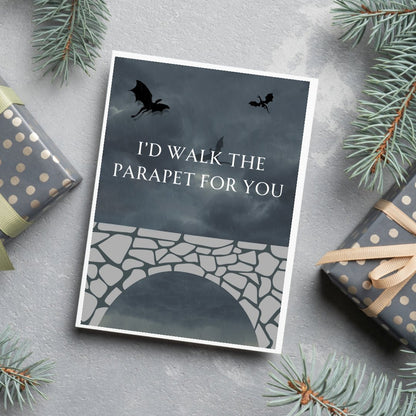 Fourth Wing Parapet Greeting Card - Awfullynerdy.co