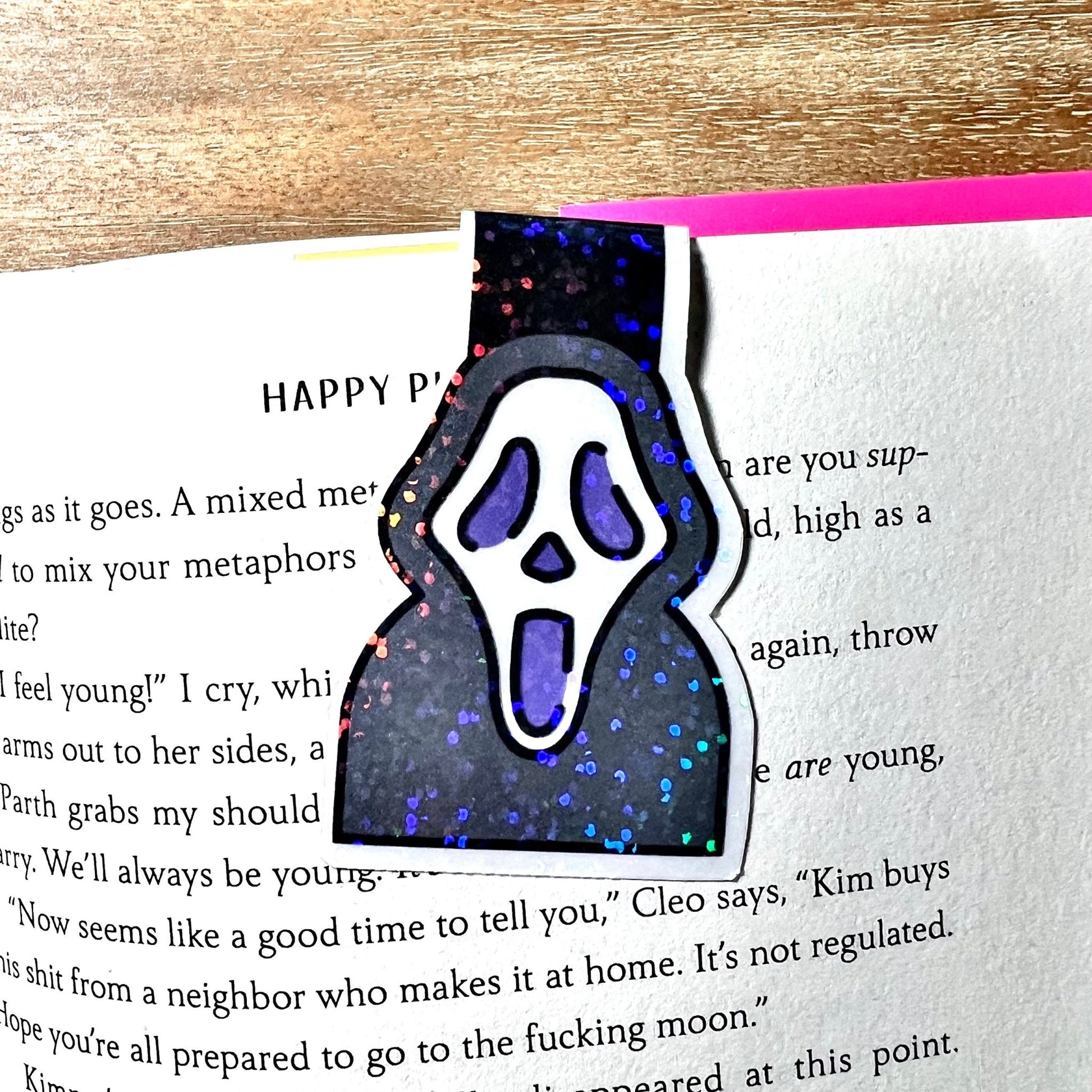 Ghost Face Magnetic Bookmark - Awfullynerdy.co