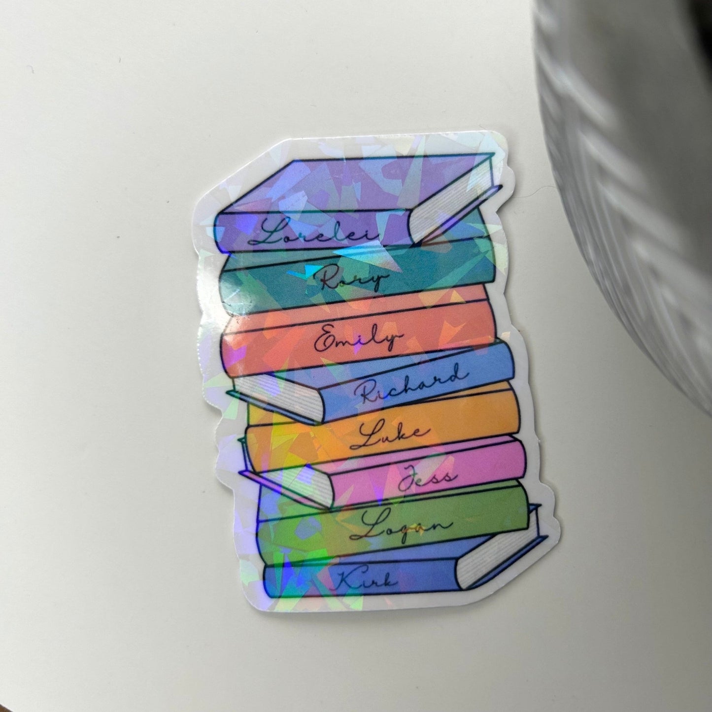Gilmore Girls Book Stack Sticker - Awfullynerdy.co