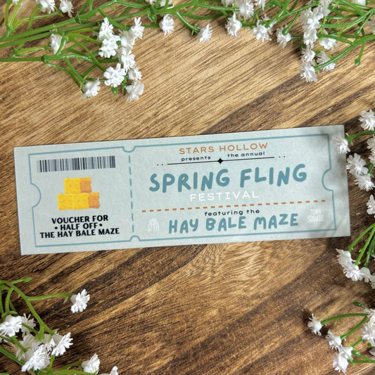 Gilmore Girls Spring Fling Ticket Bookmark - Awfullynerdy.co