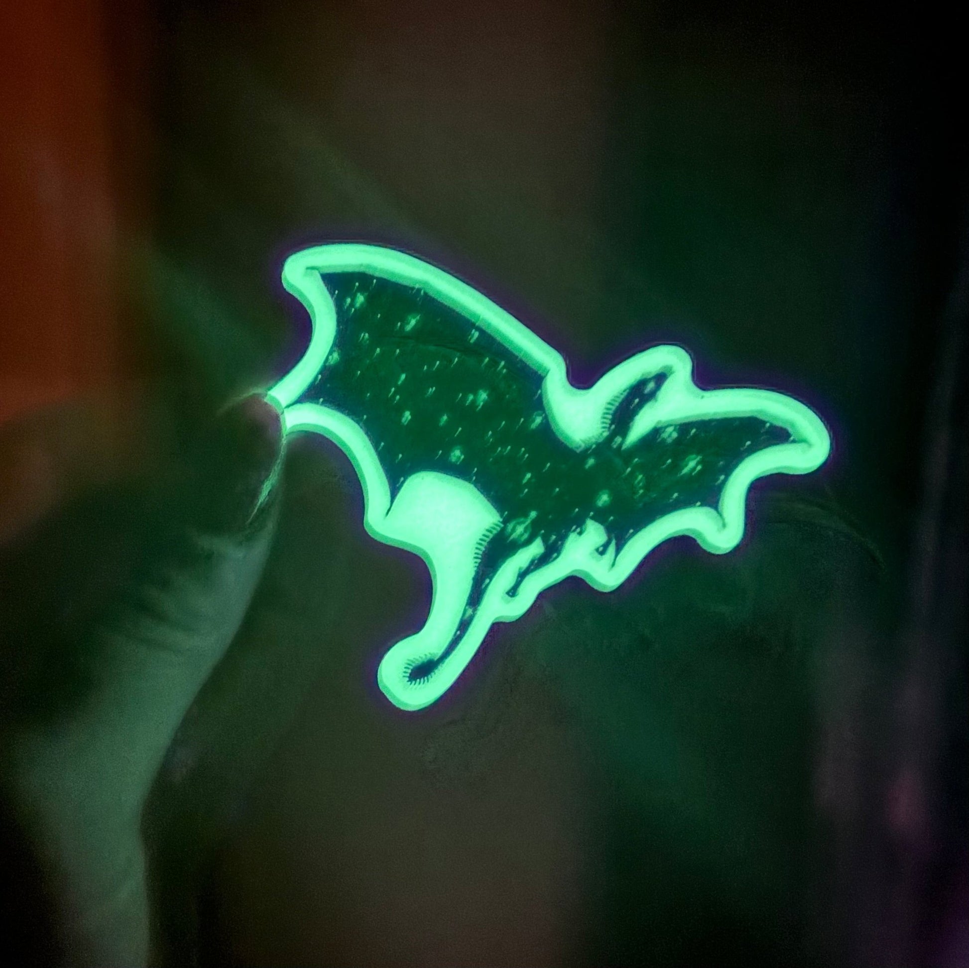 Glow in the Dark Dragon Sticker - Awfullynerdy.co