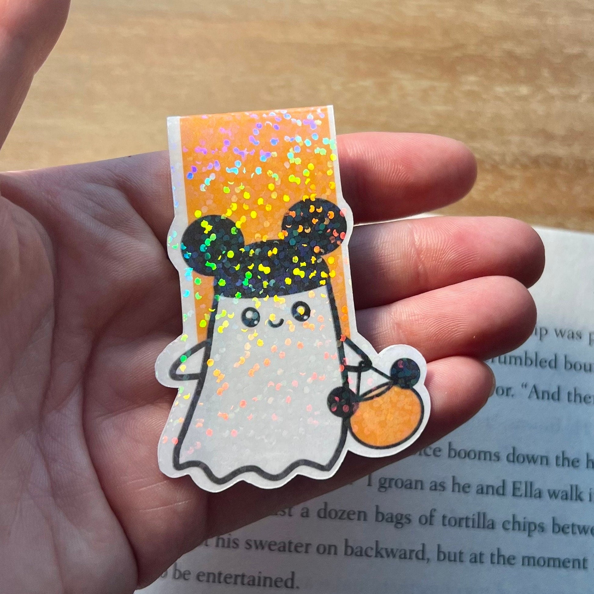 Halloween Ghost Mouse Magnetic Bookmark - Awfullynerdy.co