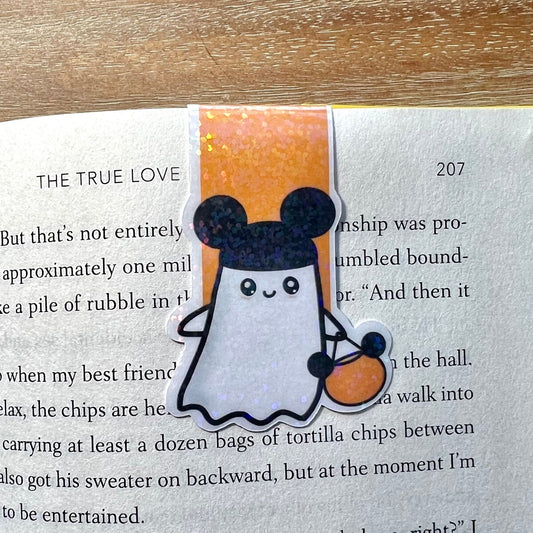 Halloween Ghost Mouse Magnetic Bookmark - Awfullynerdy.co