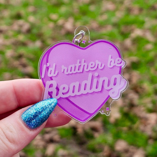 I’d Rather Be Reading Keychain - Awfullynerdy.co