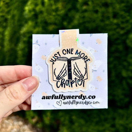 Just One More Chapter Magnetic Bookmark