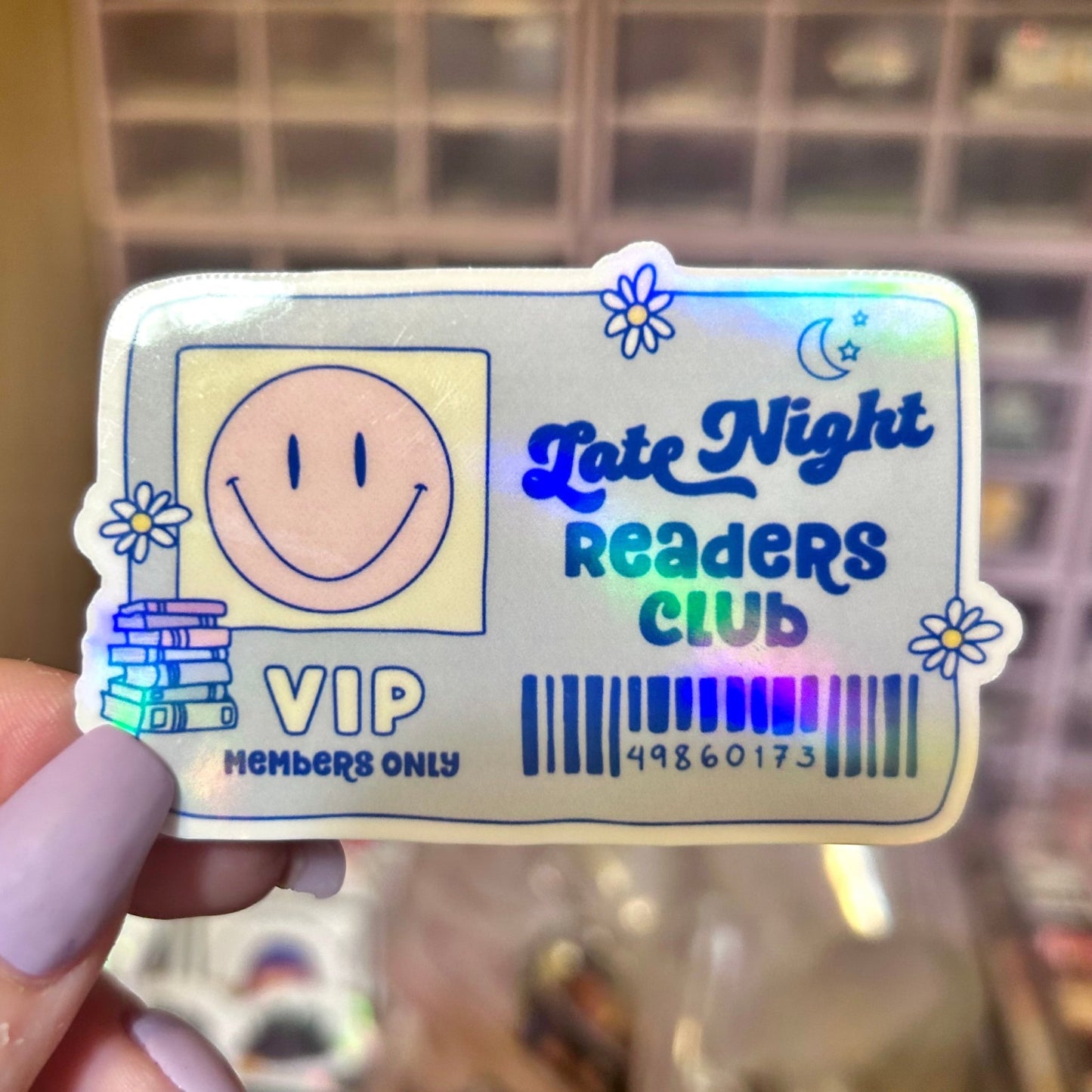 Late Night Readers Club Sticker