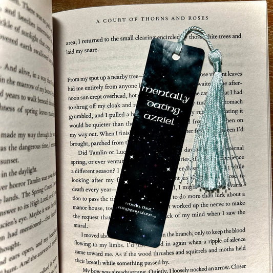 Mentally Dating Azriel Metal Bookmark