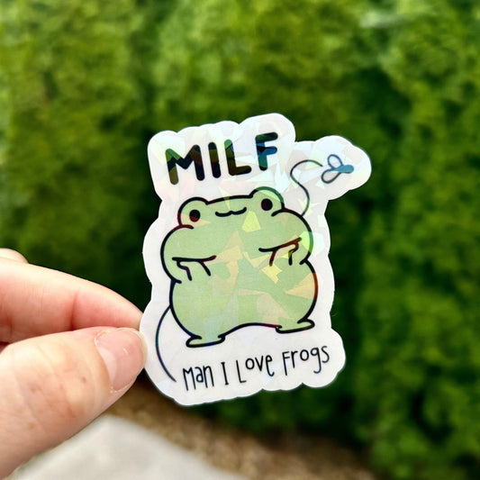 MILF Man I Love Frogs Sticker