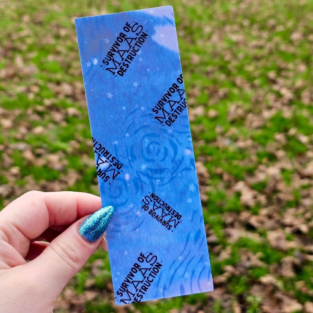 Sarah J Maas Book Spines Laminated Cardstock Bookmark - Awfullynerdy.co