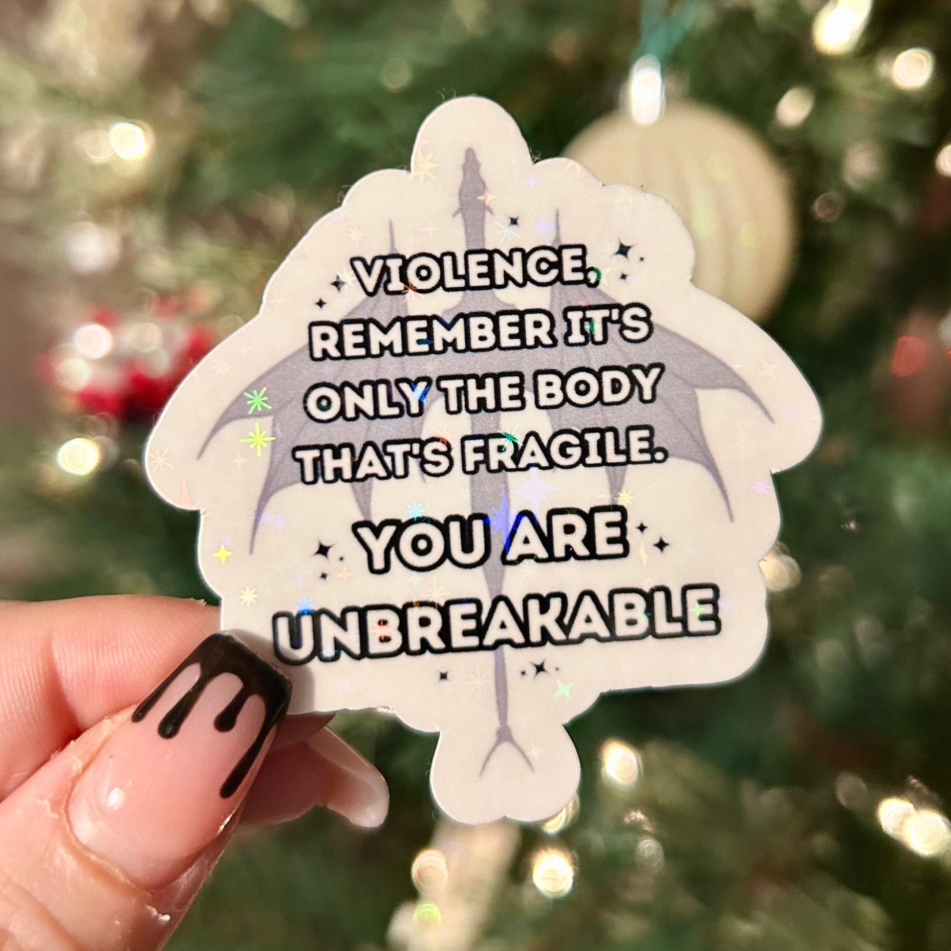 You Are Unbreakable Iron Flame Sticker - Awfullynerdy.co